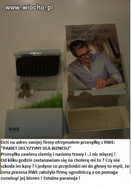 Dziś otrzymałem to z RWE