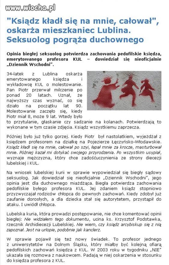 Pedofilia to zdecydowanie wiocha 
