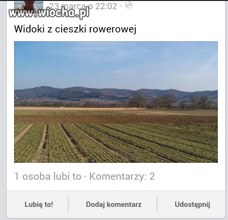 Widoki z cieszki rowerowej