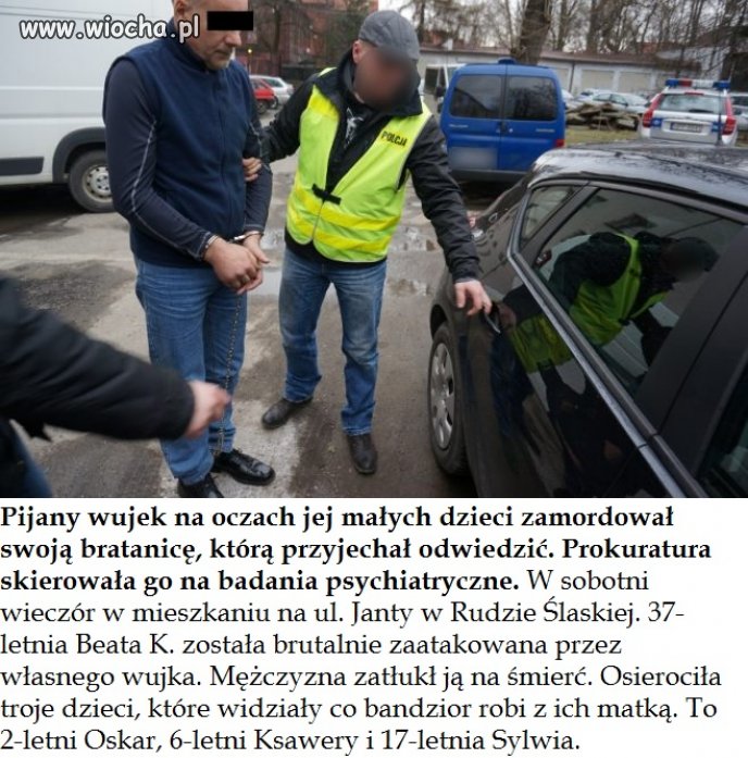 Zabił bratanicę na oczach dzieci