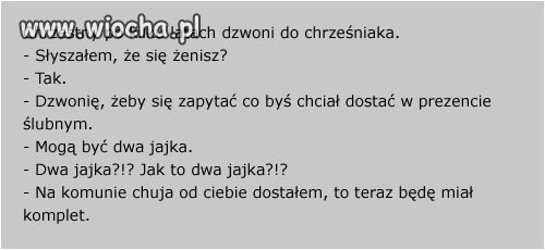 Chrzestny po kilku latach 