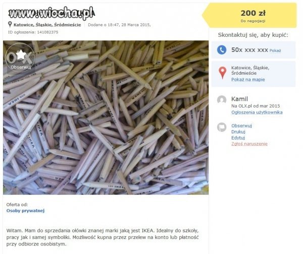 Ciekawe czy kradł wszystkie pojedynczo