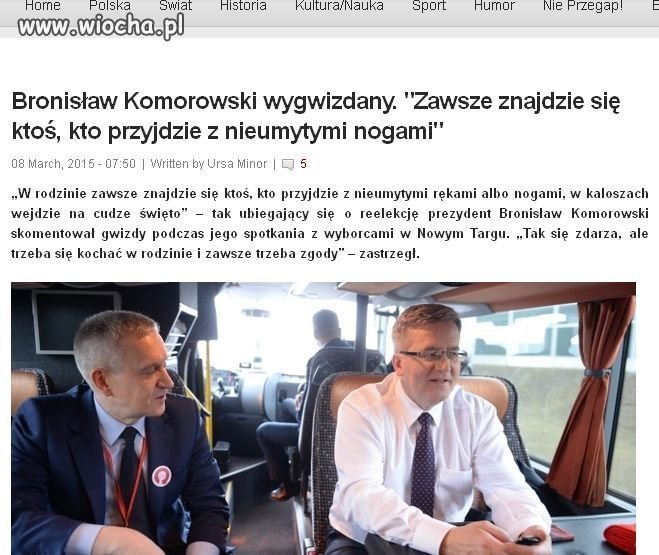 Nawet Kwaśniewski nie miał takich problemów ...