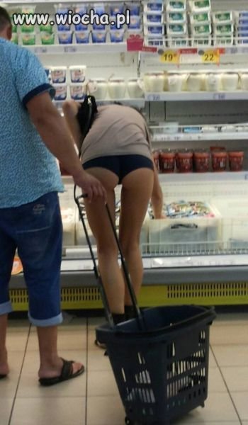 W supermarkecie.