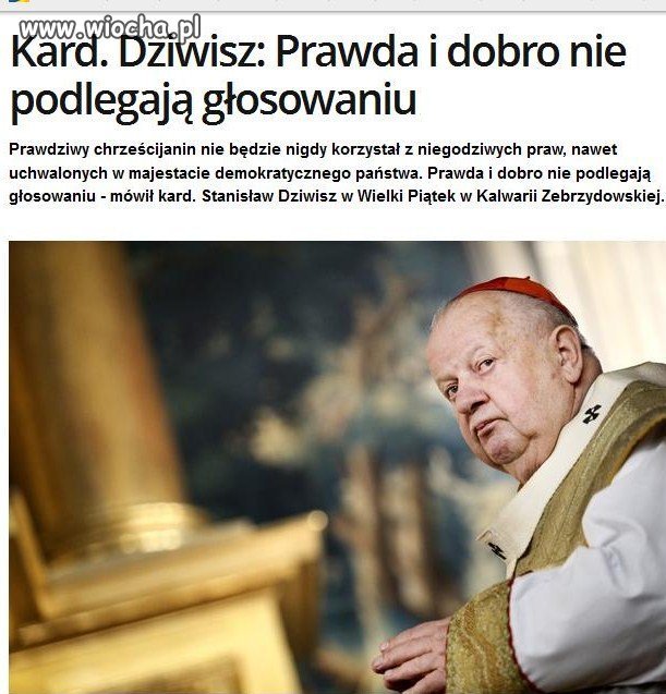 No i po problemie. Prawdziwy chrześcijanin