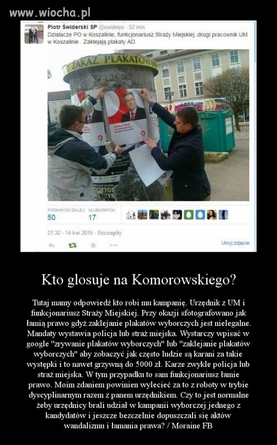 Elektorat Komorowskiego w akcji ...
