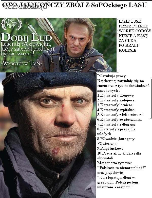 Oto jak kończy zbój sopockiego lasu