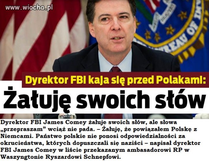 Żałuje, ale przepraszam nie napisał