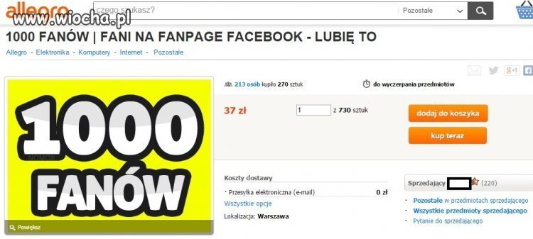 37 zł za 1000 lajków, opłaca się?