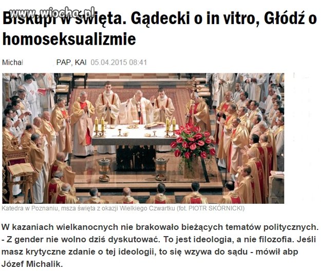Z tego powodu odwróciłem się od kościoła