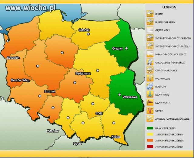 Mapa pogodowa na wp