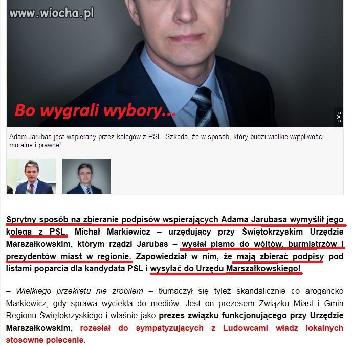 Czy to legalne? Chyba PO-PSL ma swoje standardy?