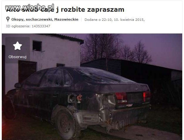 Alto skub cale j rozbite zapraszam 