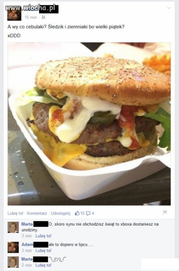 Kolejne z seri głupi gimb i facebook