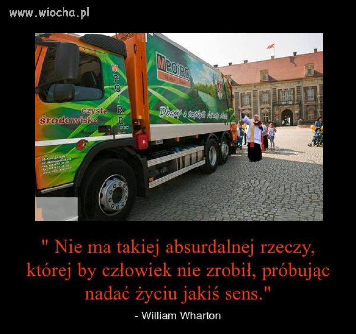 Było święcenie szamba to teraz czas na śmieciarki 