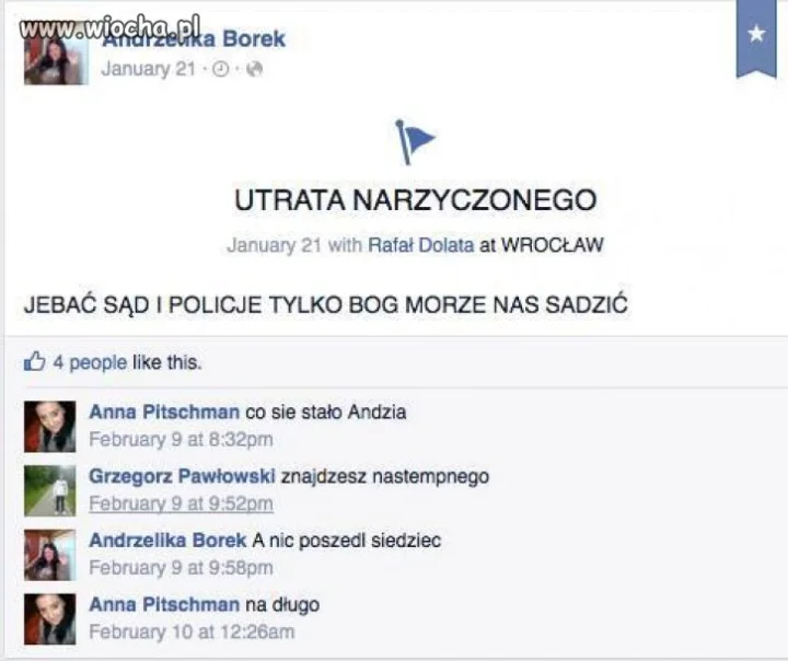 Utrata "NARZYCZONEGO" 