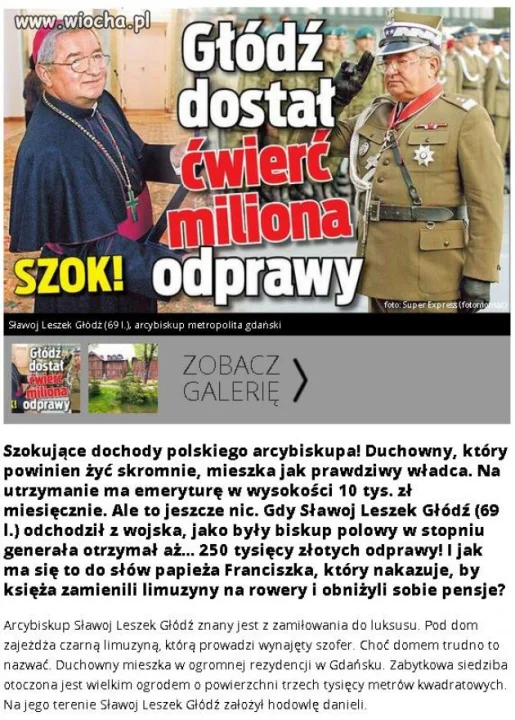 I jak się ma to do słów Franciszka? 