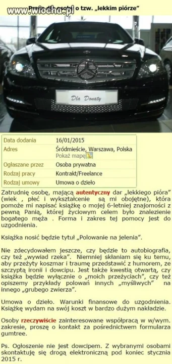 Takie ogłoszenie