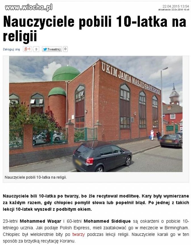 Czy zmuszanie do religii to nie jest wiocha? 