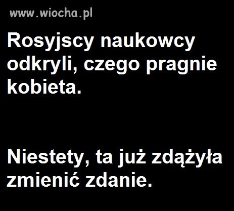 Czego pragnie kobieta