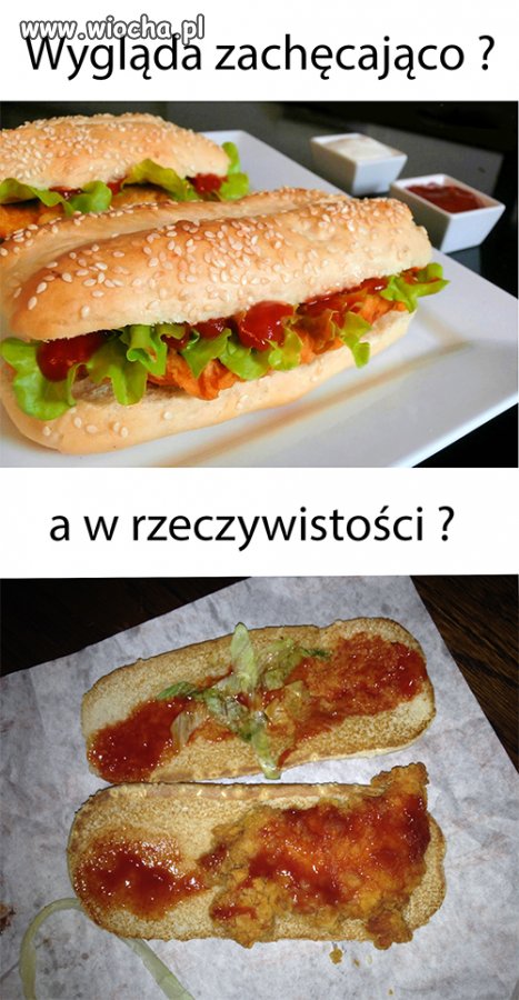 Bułkę z ketchupem.. 