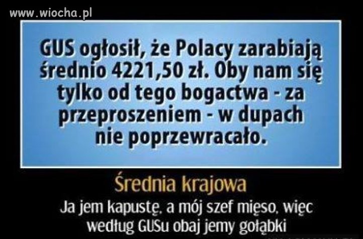 Średnia krajowa...
