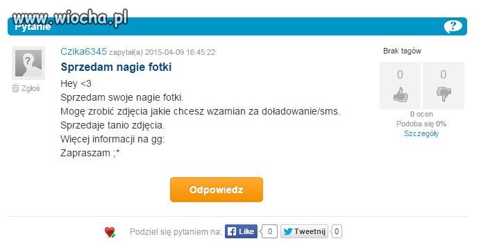 Ktoś chętny?