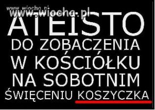 A ja głupi ateista myślałem, że w kościele święci 