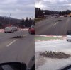 Ktoś posadził kwiatki na drodze