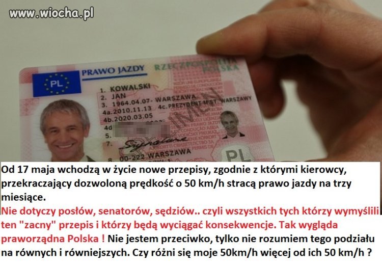 Wszyscy równi wobec prawa !