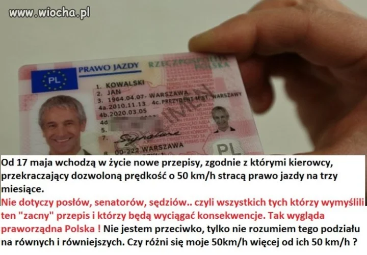 Wszyscy równi wobec prawa !