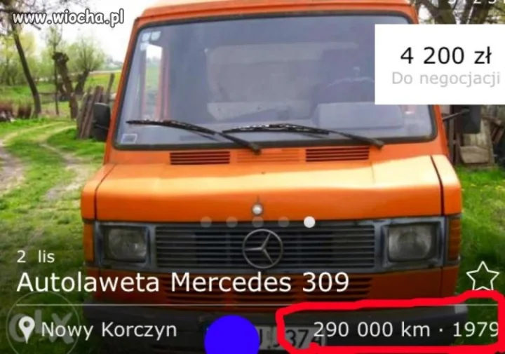 Oryginalny przebieg 