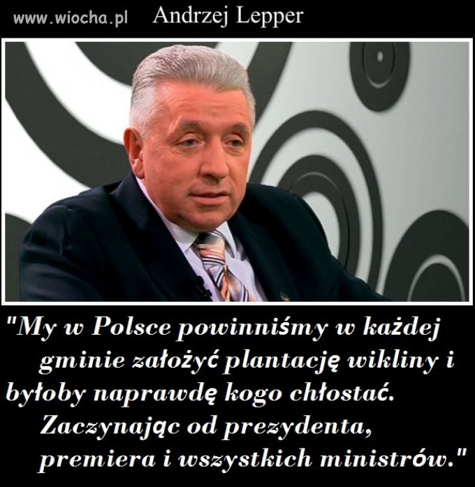 Mądrze mówił, marnie skończył 