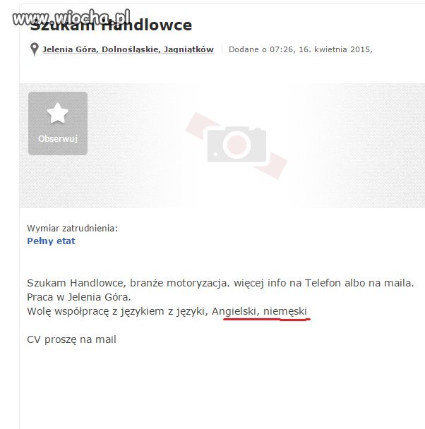 Jaki Język ?