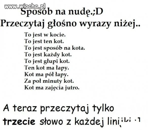 Taki tam sposób na nude