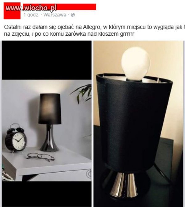 Nawet lampy złożyć nie umie...