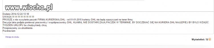 Znalezione  na allegro - renoma DHL