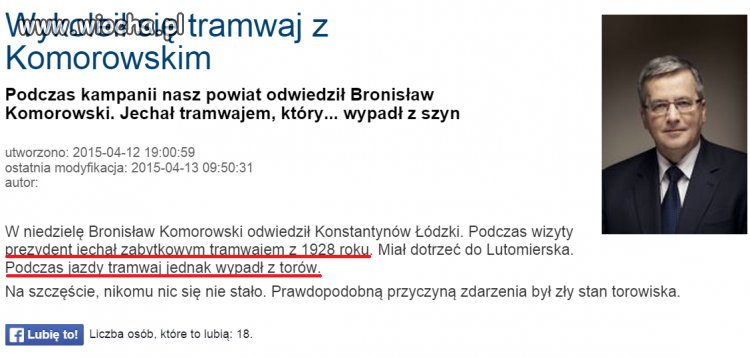 Niezapomniane wrażenia pana prezydenta