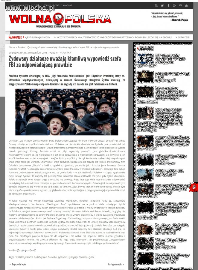 Żydowscy działacze uważają kłamliwą wypowiedź szefa 