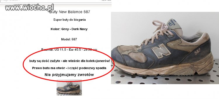 But z dziurą i bez podeszwy
