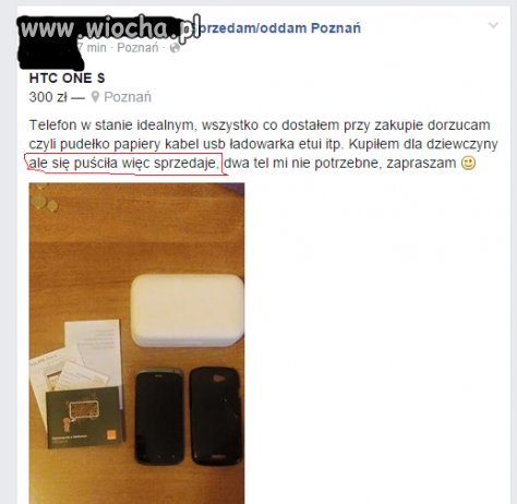 Puściła się...