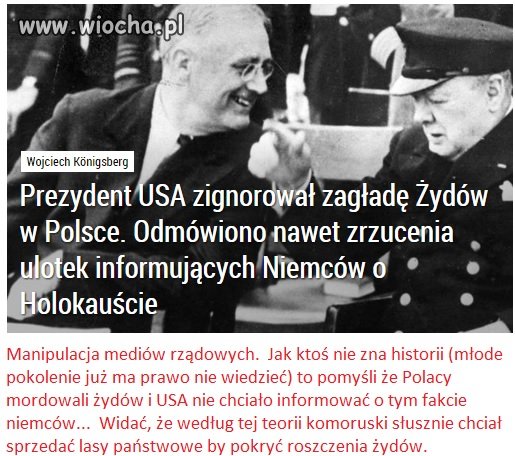 Wiocha dla mediów rządowych