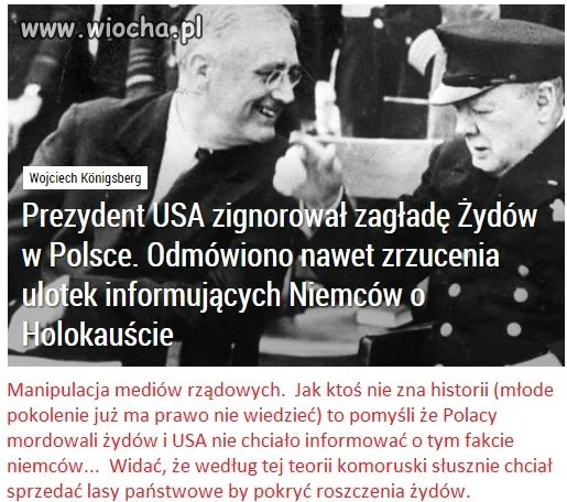 Wiocha dla mediów rządowych
