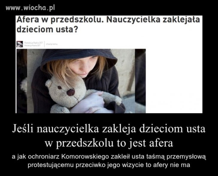 Niektóre afery są nagłaśniane