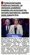 Funkcjonariuszka PO twierdzi 