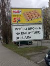 Kolejny billboard na Bronka