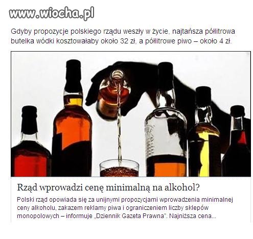 Flaszka 32 zł piwo 4 zł w knajpie 10 zł 