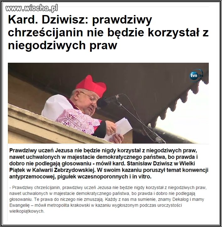 No i po co kościół podnosi krzyk jak wszyscy 