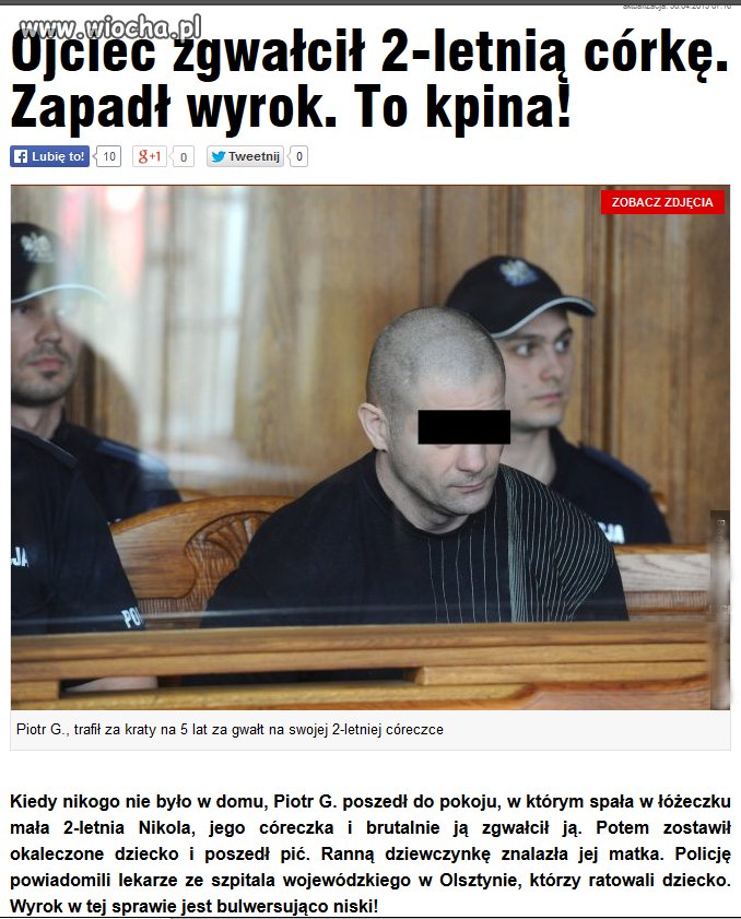 Kpina, a nie wyrok