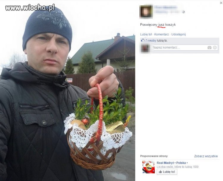 Poswięcony jusz koszyk